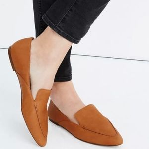 MADEWELL The Ian Skimmer Leather Flats Loafers sz 8.5 Camel